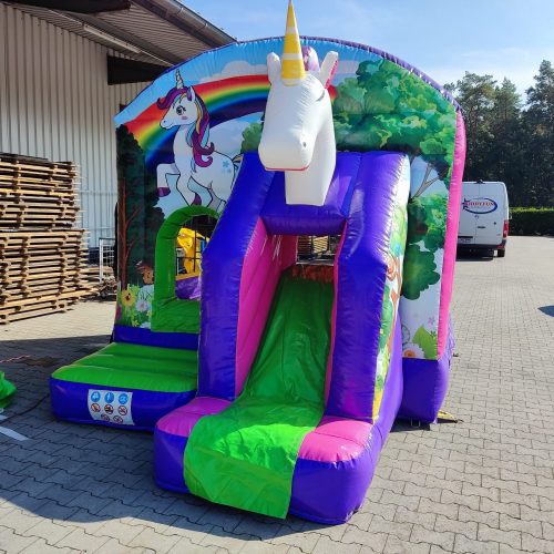 Einhorn Hüpfburg mieten Lohne